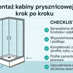 Instrukcja montażu kabiny prysznicowej krok po kroku. Sprawdź checklistę, by dowiedzieć się, jak prawidłowo zamontować kabinę i poznać jej cenę.
