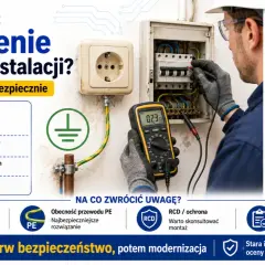 Jak zrobić uziemienie w starej instalacji? Elektryk sprawdza instalację multimetrem, pokazuje bezpieczne kroki i czego unikać.