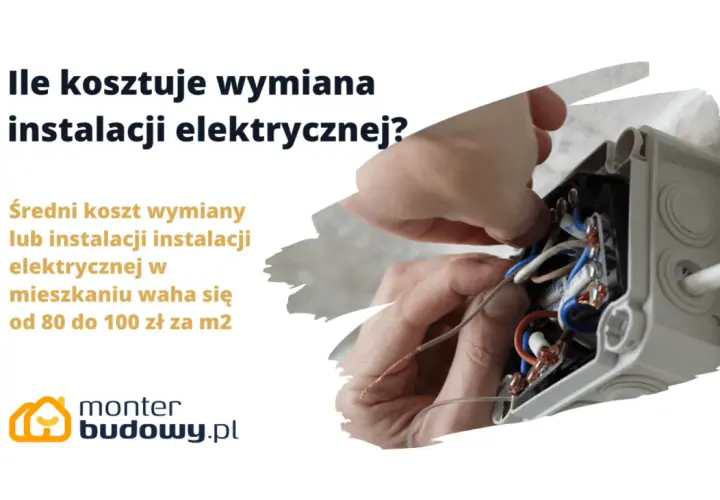 Ile kosztuje wymiana instalacji elektrycznej? Średni koszt to 80-100 zł/m². Monter budowy.pl pomoże oszacować koszt.