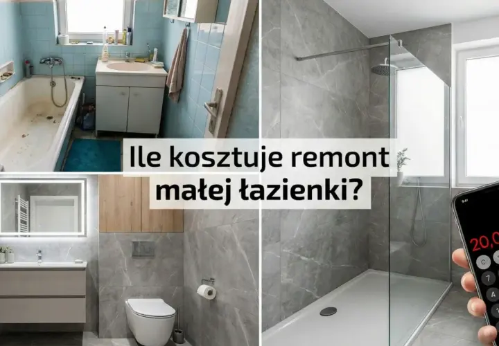 Przed i po remoncie małej łazienki. Sprawdź, jaki jest koszt remontu łazienki 5m2 robocizna.