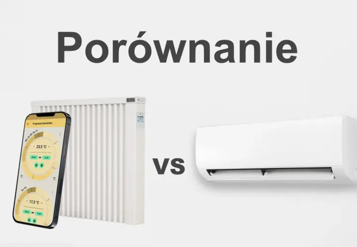 Porównanie grzejnika sterowanego przez aplikację z klimatyzatorem. Które rozwiązanie zapewni komfort cieplny?