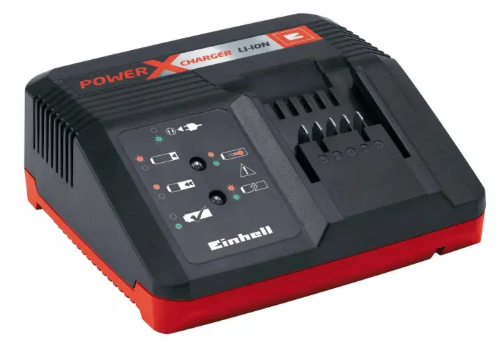 Ładowarka Einhell Power X-Change Li-Ion. Wiele pozytywnych einhell opinie potwierdza jej niezawodność.