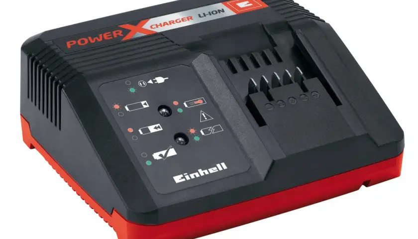Ładowarka Einhell Power X-Change Li-Ion. Wiele pozytywnych einhell opinie potwierdza jej niezawodność.