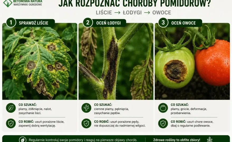 Choroby pomidorów - Jak rozpoznać i szybko ratować plony?