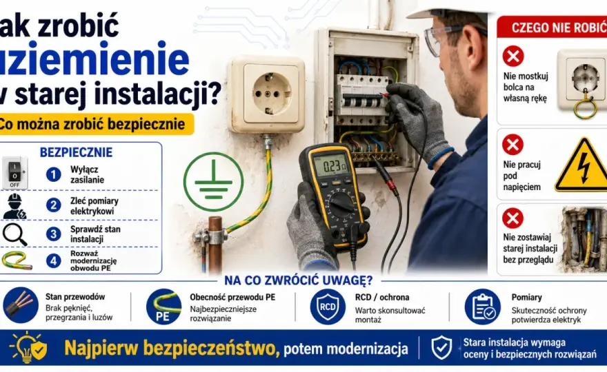 Uziemienie w starej instalacji - Co naprawdę działa?
