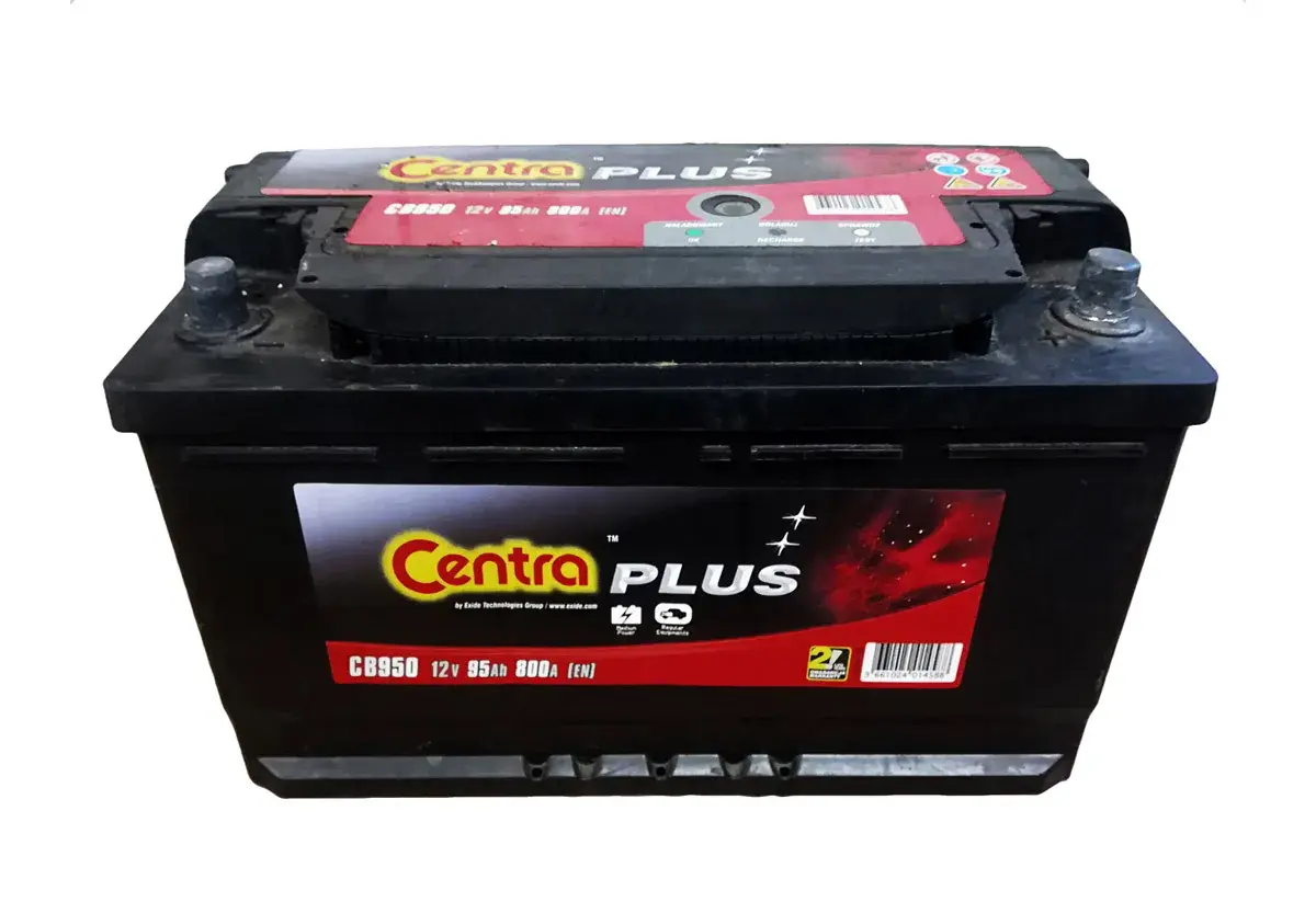 Akumulator Centra PLUS CB950 12V 95Ah 800A. Dobra cena na złomie dla tego modelu.