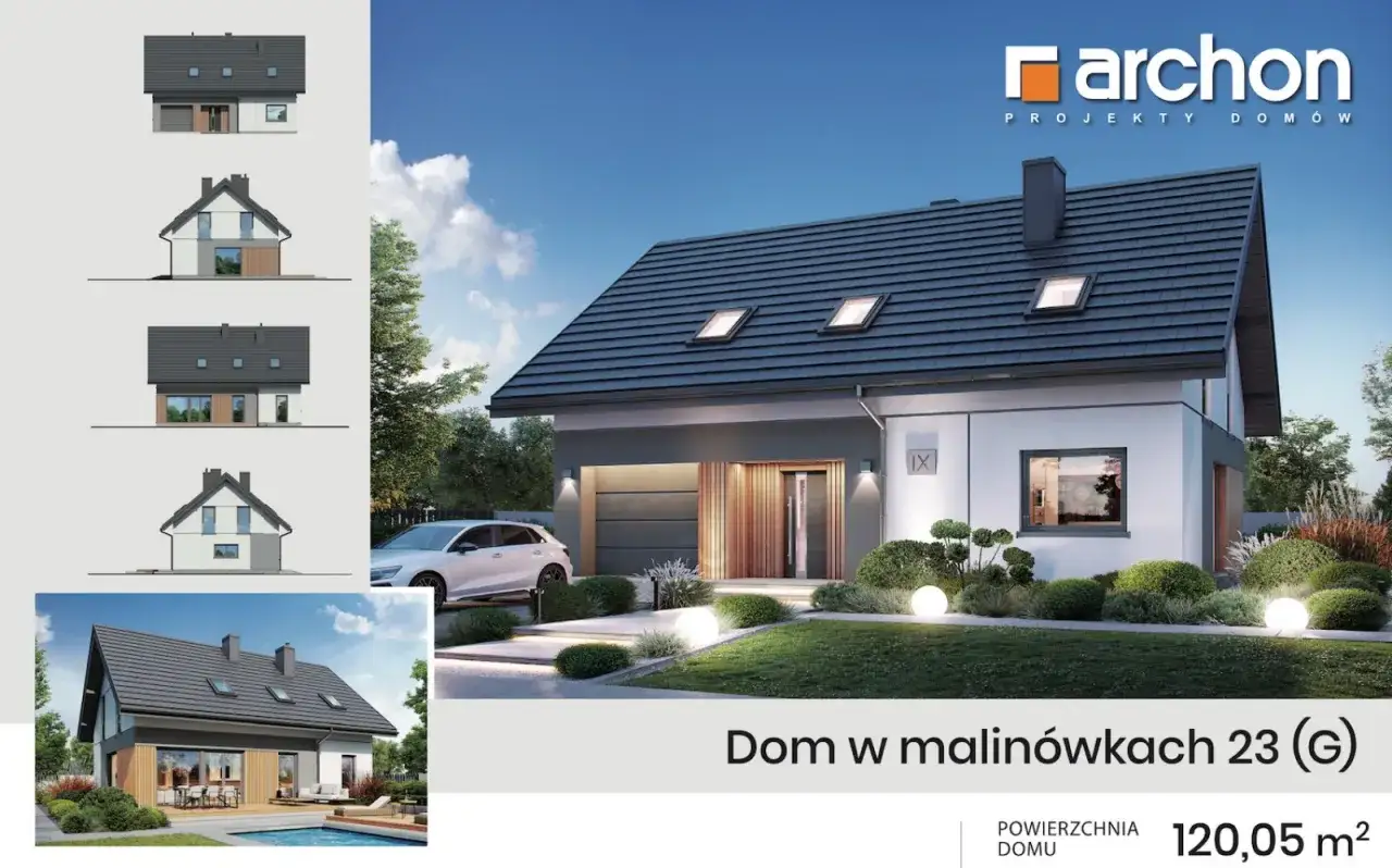 Jaki koszt budowy domu 120 m²? Projekt
