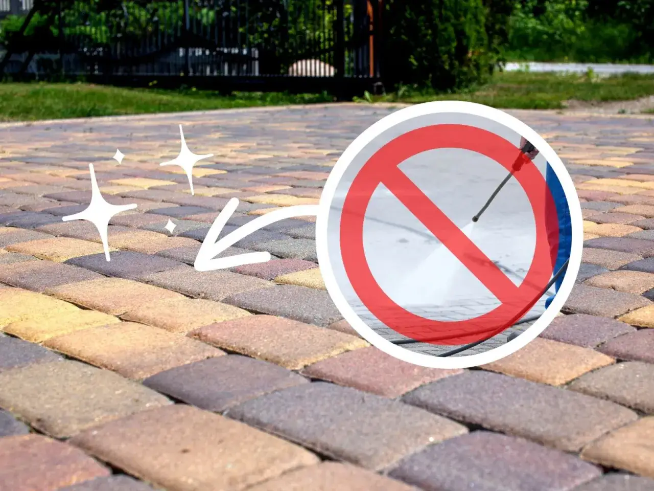 Zastanawiasz się, czym umyć kostkę brukową? Unikaj myjki ciśnieniowej, która może uszkodzić jej strukturę.